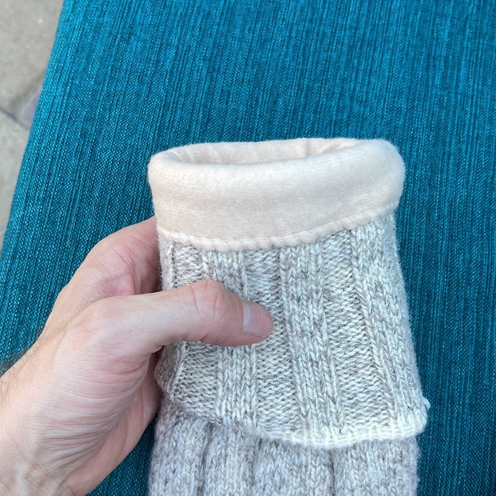 Aris Gray and Brown Gloves - Picture 4 of 5